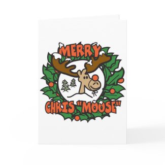 Merry Chris Moose card