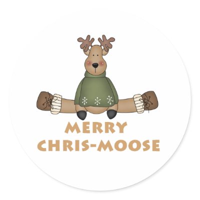 Merry Chris-Moose Sticker by christmasshop