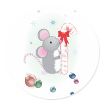 Merry Chris-Mouse stickers by RankinOriginals Merry Chris-Mouse stickers