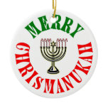 Merry Chrismanukah Christmas Ornaments