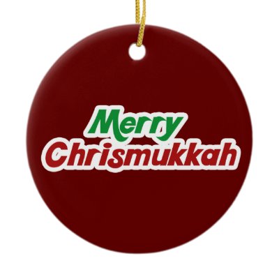 Merry Chrismukkah Christmas Ornament