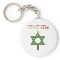 Merry Chrismukkah tree Keychain