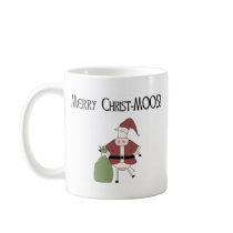 Merry Christ-MOOS mugs by divasNdudespetwear Merry Christ-MOOS mugs