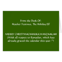 MERRY CHRISTMACHANUKKWANZAAKAH cards by darleneanise MERRY CHRISTMACHANUKKWANZAAKAH cards