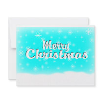 MERRY CHRISTMAS 1 BABYBLUE invitations