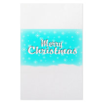 MERRY CHRISTMAS 1 BABYBLUE stationery by JUST4HOLIDAYZ MERRY CHRISTMAS 1 BABYBLUE stationery