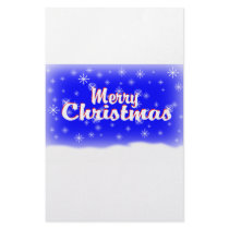 MERRY CHRISTMAS 1 BLUE stationery by JUST4HOLIDAYZ MERRY CHRISTMAS 1 BLUE stationery
