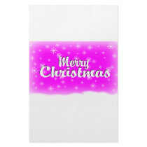 MERRY CHRISTMAS 1 FUCHSIA stationery by JUST4HOLIDAYZ MERRY CHRISTMAS 1 FUCHSIA stationery