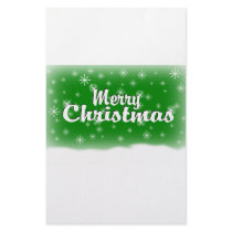 MERRY CHRISTMAS 1 GREEN stationery by JUST4HOLIDAYZ MERRY CHRISTMAS 1 GREEN stationery