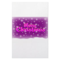 MERRY CHRISTMAS 1 PURPLE stationery by JUST4HOLIDAYZ MERRY CHRISTMAS 1 PURPLE stationery