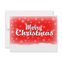 MERRY CHRISTMAS 1 RED invitations