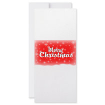 MERRY CHRISTMAS 1 RED rack cards