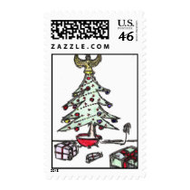 Merry Christmas 2009 postage by Stitchlip Merry Christmas 2009 postage