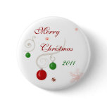 Merry Christmas 2011 Pinback Buttons