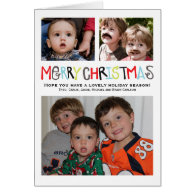 Merry Christmas 3  photo Holiday Card Personalized