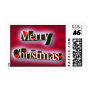 Merry Christmas 3D Font Stamp