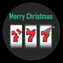 Merry Christmas 777 Stickers