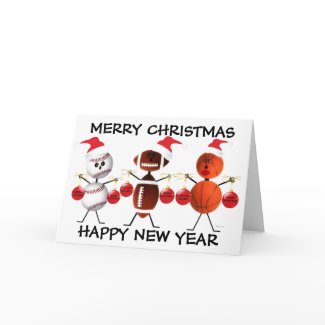 Merry Christmas All Sports Greeting Cards