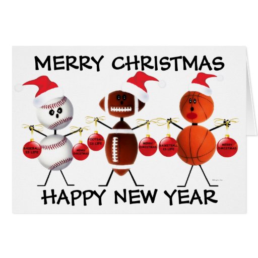 Merry Christmas All Sports Greeting Cards Zazzle