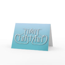 Merry Christmas Ambigram Card