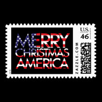 Merry Christmas America postage
