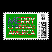 Merry Christmas America postage