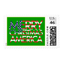 Merry Christmas America postage