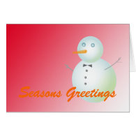 Merry Christmas and Happy New Year, snowman Cards