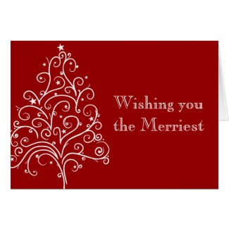 Merry Christmas and Wedding Save the Date Card