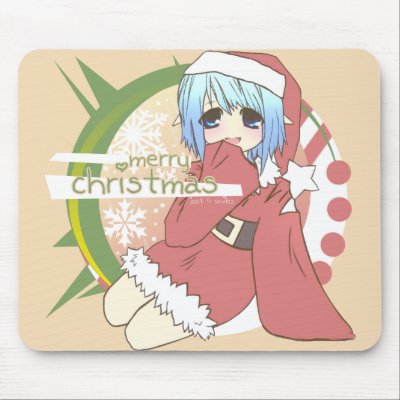 Merry Christmas! (Anime) Mouse Pads by just4smiles. a cute mousepad(: