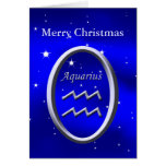 Merry Christmas Aquarius Greeting Card