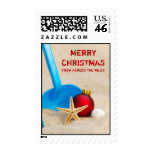 Merry Christmas at the Beach Postage
