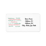 Merry Christmas Avery Label