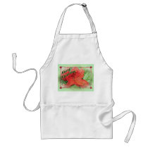 Merry Christmas Azalea Apron