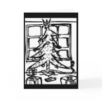 Merry Christmas b&w cards by Stitchlip Merry Christmas b&w cards