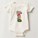 Merry Christmas - Baby in Stocking t-shirts by cutietoots Merry Christmas - Baby in Stocking t-shirts