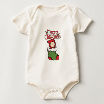 Merry Christmas - Baby in Stocking  t-shirts