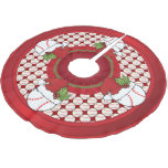 Merry Christmas Baseball Lovers Brushed Polyester Tree Skirt