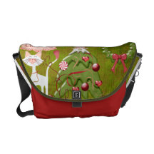 Merry Christmas Baubles Messenger Bags