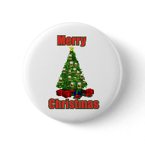 Merry christmas beer tree buttons