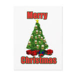 Merry christmas beer tree postcards