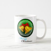 art, illustration, xms, christmas, merry-christmas, happy-holiday, gold, bell, graphic, design, snow, winter, card, christianity, funny, holiday-cards, christmas-cards, Mug with custom graphic design