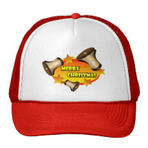 Merry Christmas Bells Mesh Hats