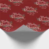 MERRY CHRISTMAS BEST MOM PERSONALIZED WRAPPING WRAPPING PAPER