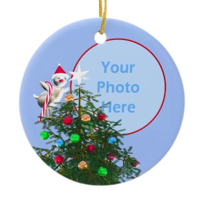 Merry Christmas Bird - Baby&#39;s First (photo frame) Christmas Ornaments