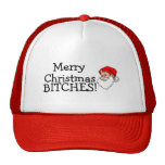 Merry Christmas Bitches Santa Mesh Hats