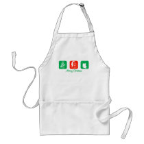 Merry Christmas (Blocks) aprons