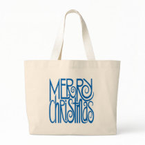 Merry Christmas Blue Bag by floatinglemons Merry Christmas Blue Bag