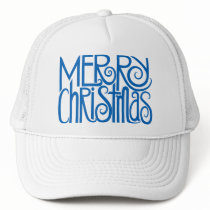 Merry Christmas Blue Hat
