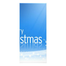 Merry Christmas Blue rack cards